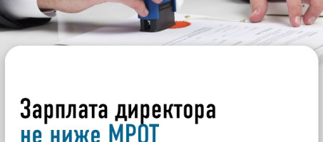 Зарплата директора не ниже МРОТ
