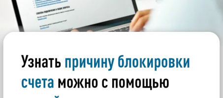 Узнать причину блокировка счета можно узнать с помощью онлайн-сервиса